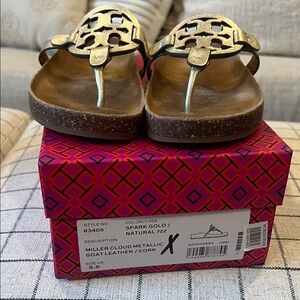 Tory Burch Miller Cloud, gold, 5.5